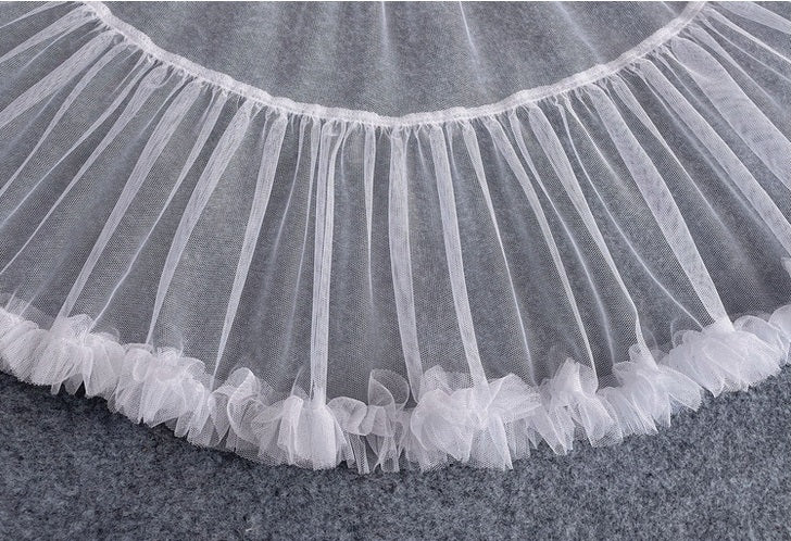 Short Ruffle Petticoat for Retro 50s Dress and Lolita Cosplay Dresses