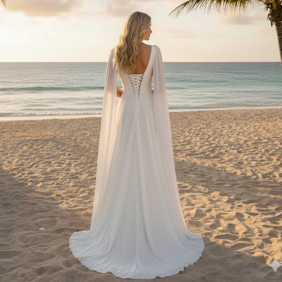 White Chiffon Grecian Formal Bridesmaid Wedding Party Dress XH1070