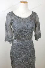 Charcoal Short Mother of Bride Formal Dress XH1016