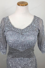 Dark Gray Short Mother of Bride Formal Dress XH1016