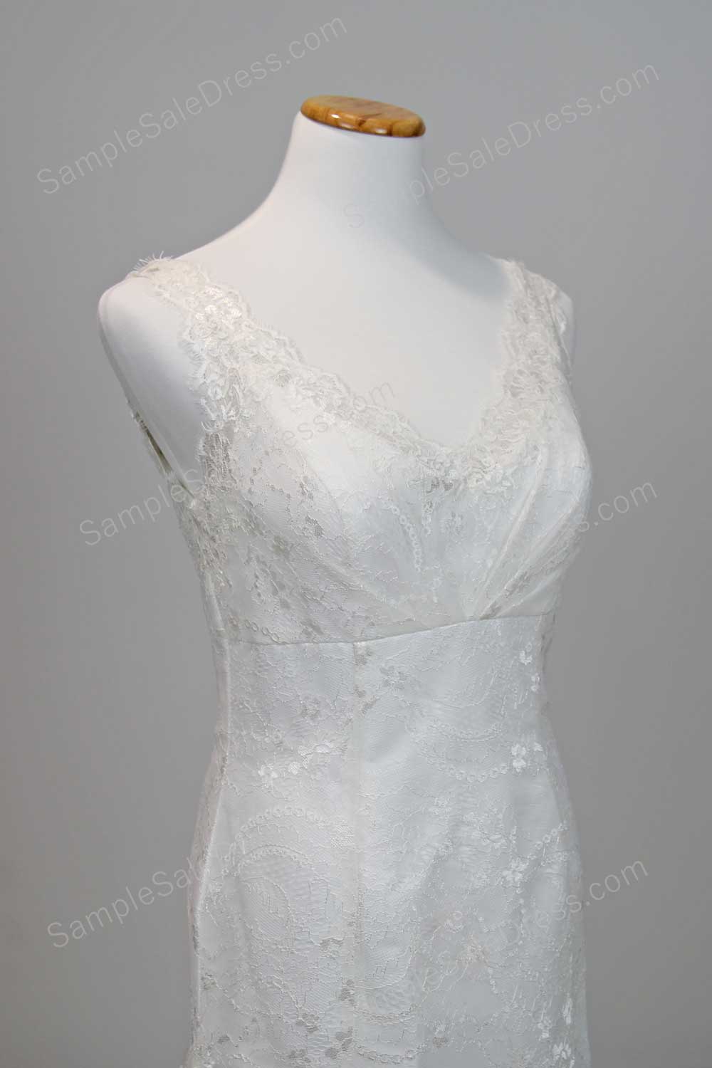 Sample Fitted A-line Lace Wedding Dress