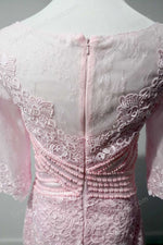 Short Mother of Bride Dress with Half Sleeves