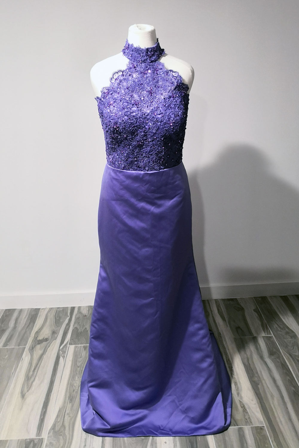 Violet Purple Halter Style Evening Dress XH1010 Sample Sale Dress Violet Purple Halter Style Evening Dress XH1010 Sample Sale Dress