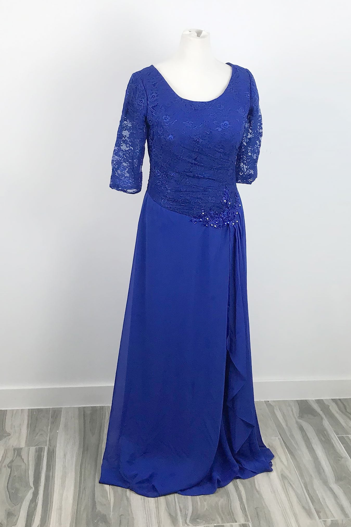 Royal Blue Chiffon Mother of Bride and Groom Formal Evening Dress XH10 Sample Sale Dress Royal Blue Chiffon Mother of Bride and Groom Formal Evening Dress XH10 Sample Sale Dress