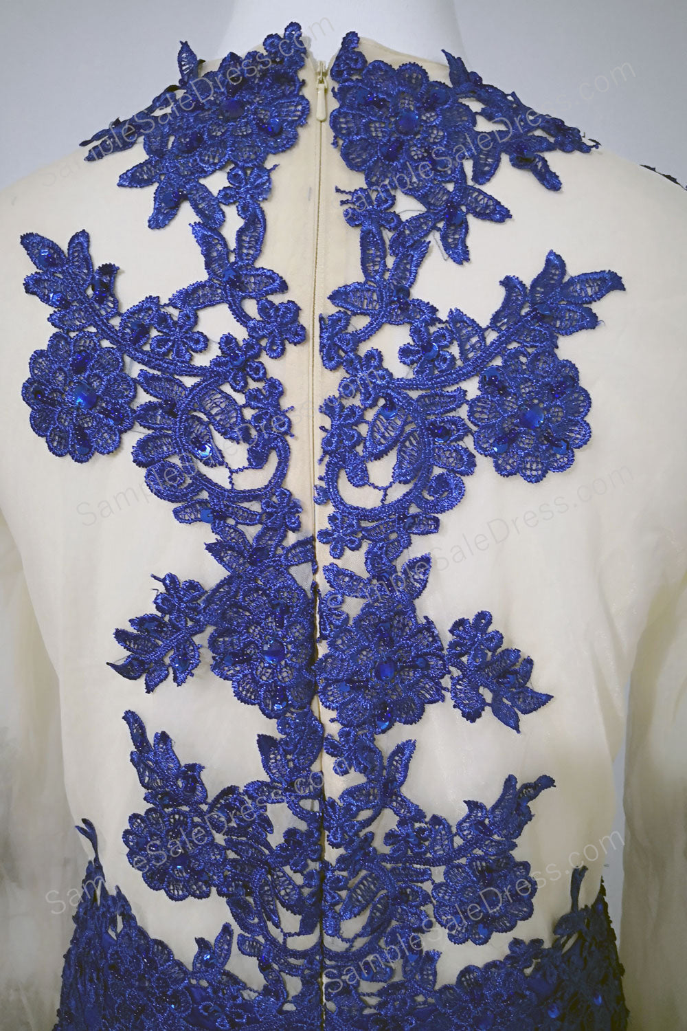 Royal Blue Mermaid Lace Prom Dress