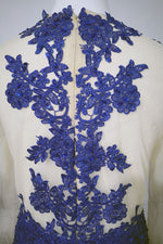 Royal Blue Mermaid Lace Prom Dress