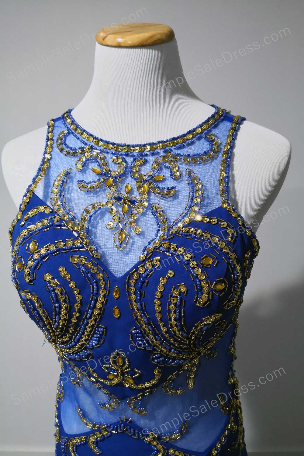 Sexy Blue Prom Dress with Side Slit