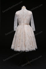 Size 16 Vintage Style Lace Short Lace Formal Dress - Sample Sale Dress