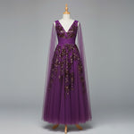 Purple Maxi Formal Evening Dress