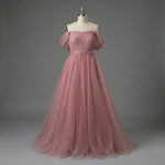 Plus Size Pink Ball Gown Evening Dress XH1076