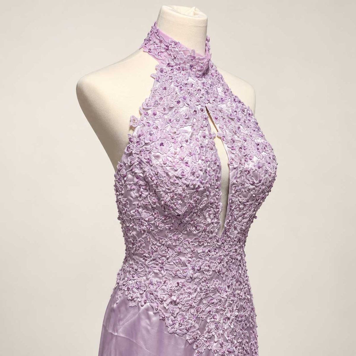 Lilac Purple Maxi Fitted Mermaid Formal Evening Prom Dress | XH1013
