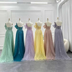 Dusty Pink One Shoulder Sparkly Formal Evening Prom Dress
