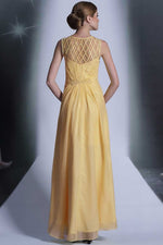 Yellow Maxi Long Formal Prom Evening Dress DQ830975