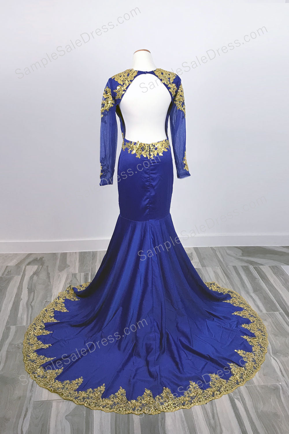 Maya Dress Royal Blue Gold - CASALINA COUTURE | Royal blue dresses, Blue  and gold dress, Quinceanera dresses blue