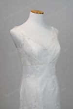 Sample Fitted A-line Lace Wedding Dress 